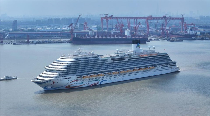 Primeiro grande navio de cruzeiro de produção chinesa oficializa data de estreia