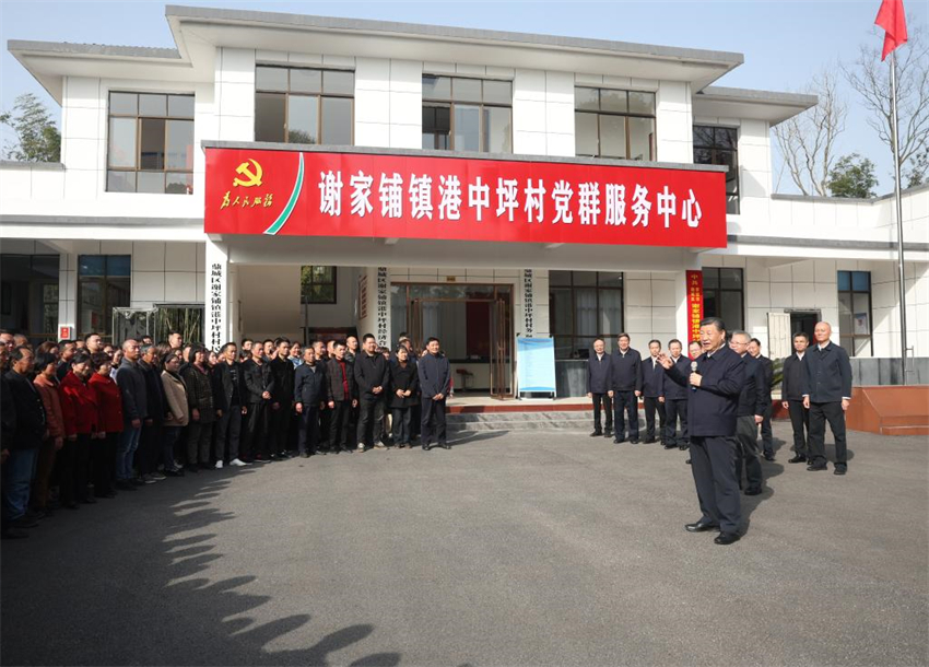 Xi Jinping inspeciona Changde, na província central chinesa de Hunan