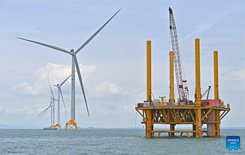 Primeiro projeto de demonstração de energia eólica de Guangxi está em construção
