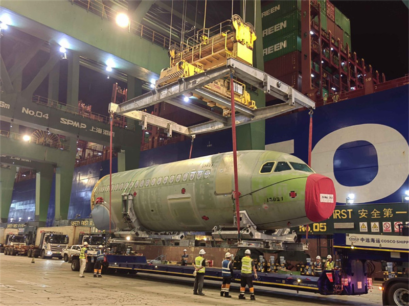 Tianjin recebe peças para o 800º Airbus A320