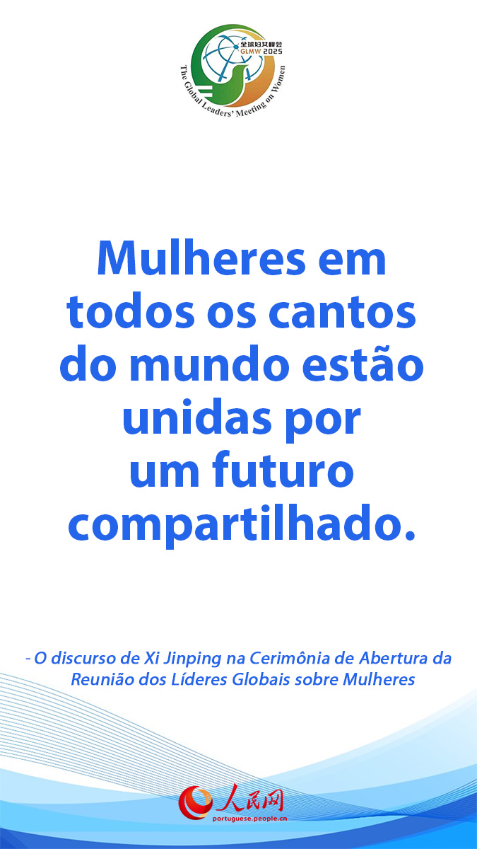Infográfigo: Destaques do discurso de Xi Jinping na Cerimônia de Abertura da Reunião Global dos Líderes sobre Mulheres