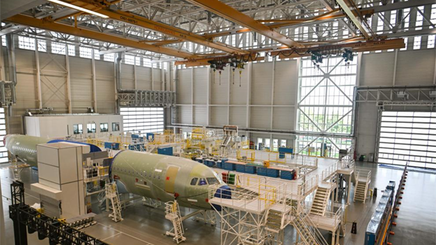 Segunda linha de montagem final da série A320 da Airbus na Ásia entra em operação em Tianjin