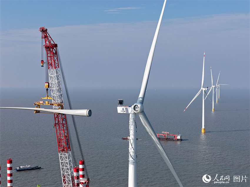 China: projeto de energia eólica offshore mais distante conecta à rede elétrica