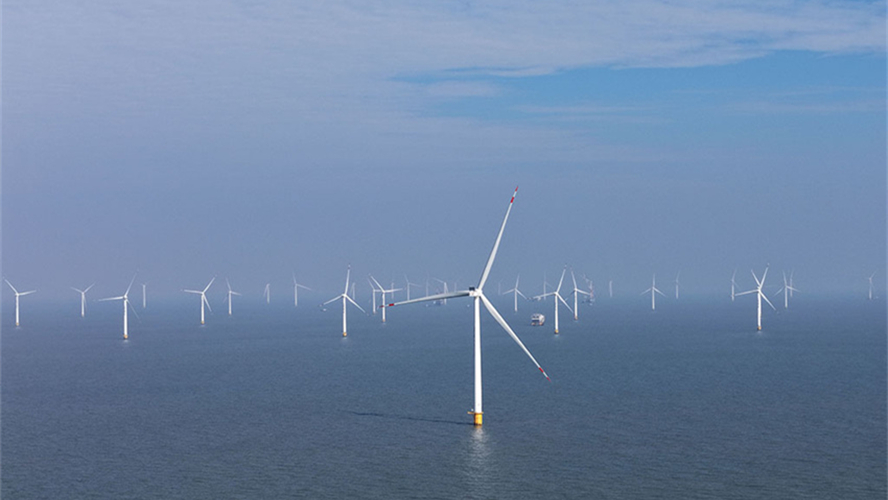 China: projeto de energia eólica offshore mais distante conecta à rede elétrica