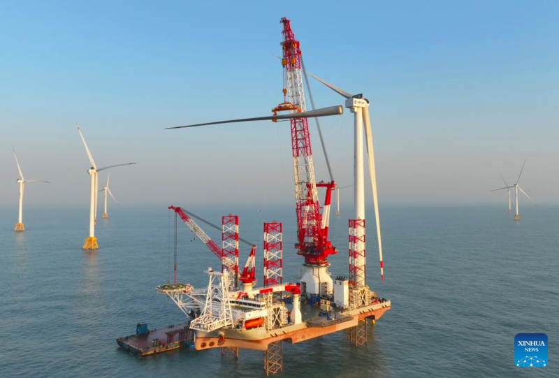 Turbina eólica offshore de 20 megawatts instalada no sudeste da China