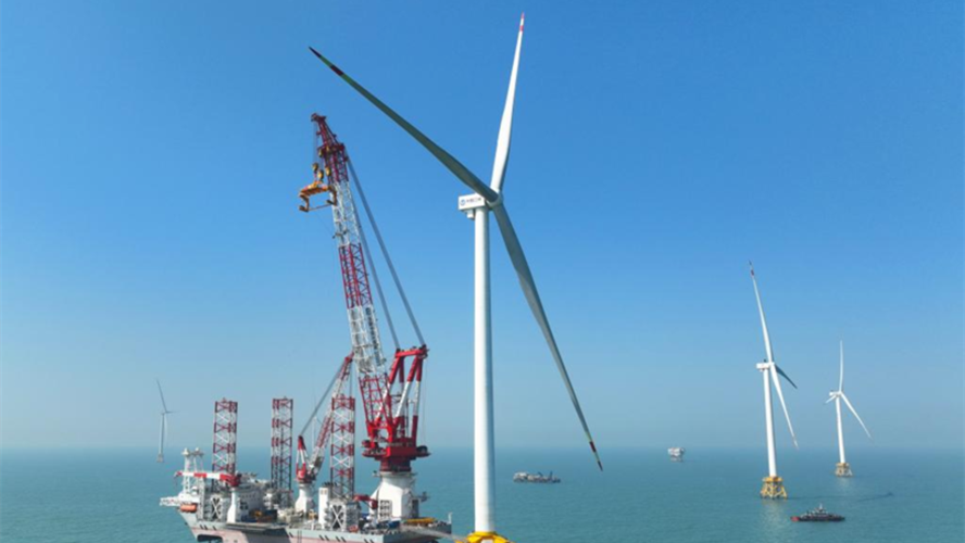 Turbina eólica offshore de 20 megawatts instalada no sudeste da China