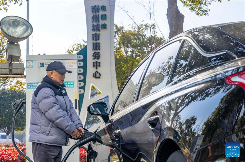 Instalações de carregamento de veículos elétricos na China ultrapassam 20 milhões