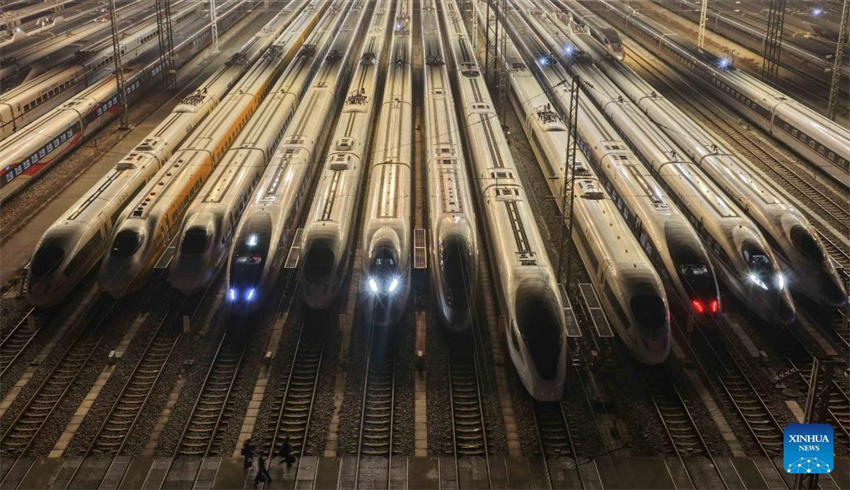 China: trens de alta velocidade a postos para o pico de viagens do Festival da Primavera