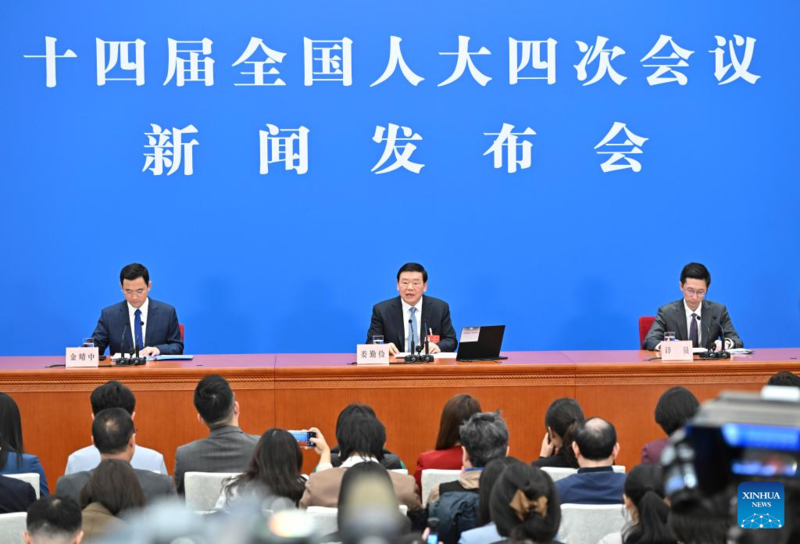 Legislatura nacional da China realiza coletiva de imprensa antes da sessão anual