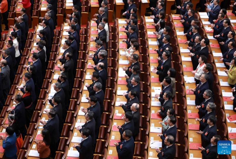 Legislatura nacional da China realiza reunião de encerramento da sessão anual