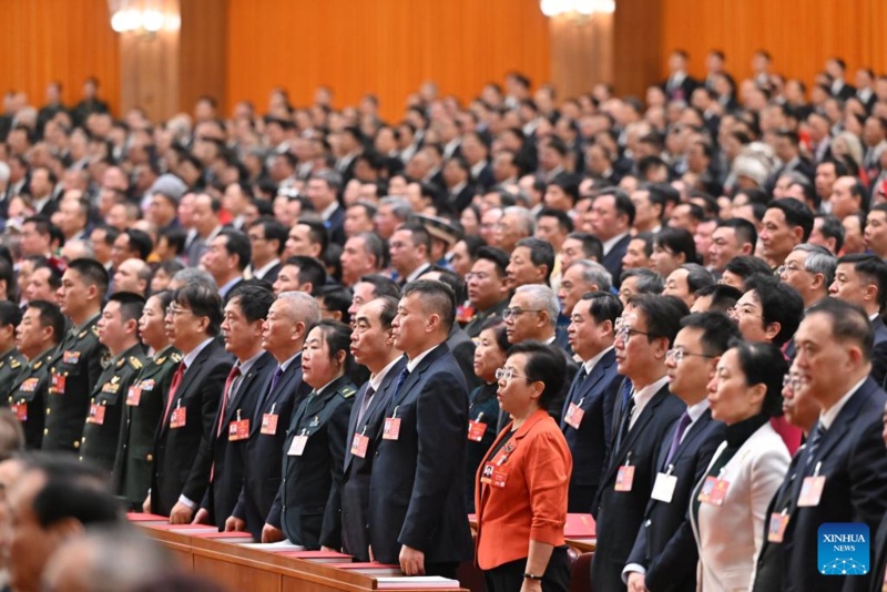 Legislatura nacional da China realiza reunião de encerramento da sessão anual