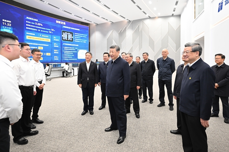 Xi Jinping inspeciona Nova Área de Xiong'an, na Província de Hebei, no norte da China