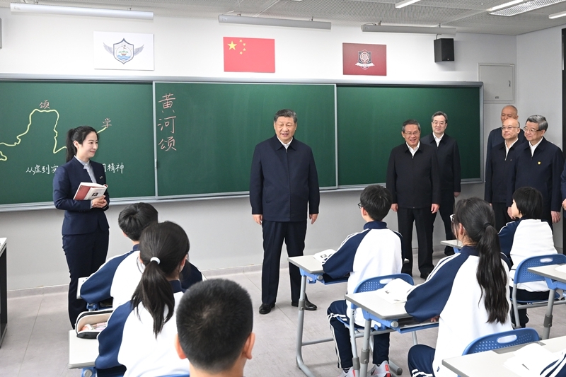 Xi Jinping inspeciona Nova Área de Xiong'an, na Província de Hebei, no norte da China