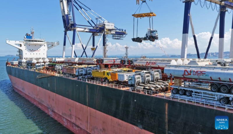 Porto de Yantai regista forte aumento do transporte de carga geral com destino a África