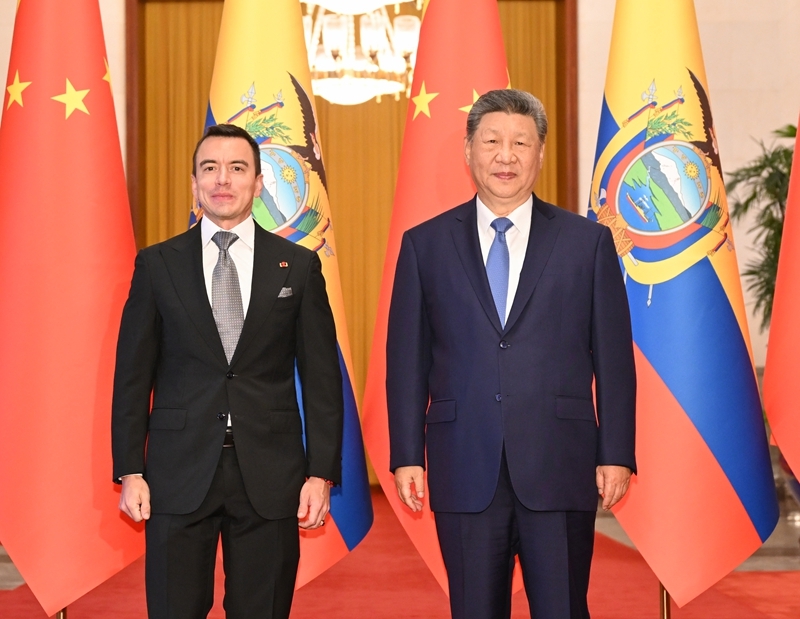 Xi Jinping pede maior sinergia China-Equador nas estratégias de desenvolvimento