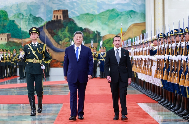 Xi Jinping pede maior sinergia China-Equador nas estratégias de desenvolvimento