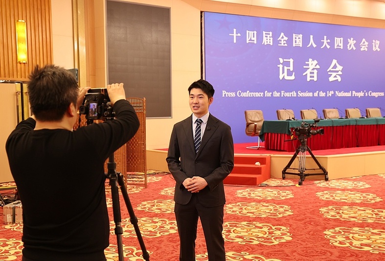 Centro de imprensa para as Duas Sessões anuais da China é inaugurado