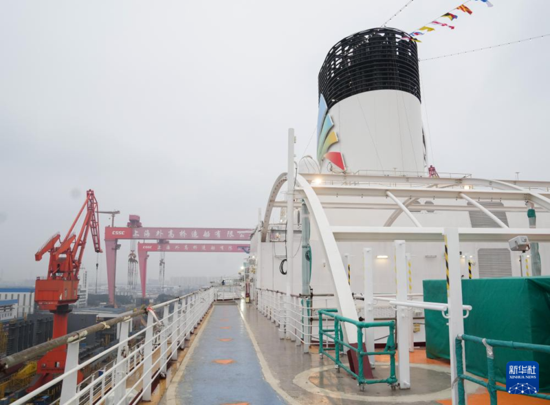 Segundo grande navio de cruzeiro da China sairá do cais em breve